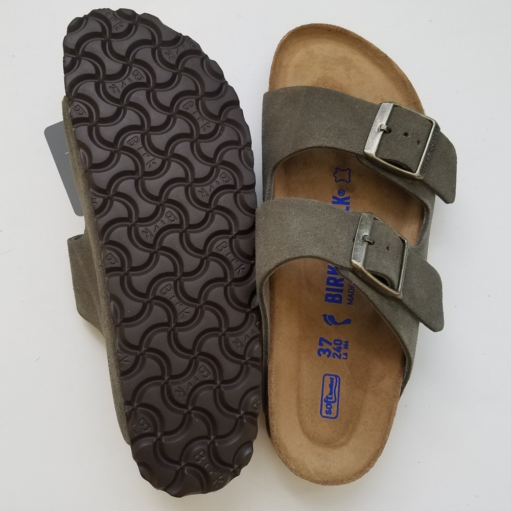 Birkenstock Arizona Forest Green Suede Leather 37 - Picture 5 of 6